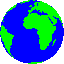 A revolving earth (earthani.gif--64x64)